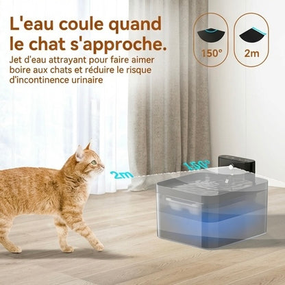 Kabelloser Katzenbrunnen – mit Infrarotsensor und Batterie