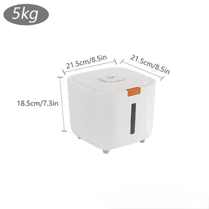 Luftdichte Aufbewahrungsbox für Katzenfutter – Hält das Futter frisch und schützt vor Feuchtigkeit (5 kg/7 kg)