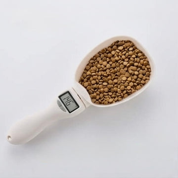 Cuillère Doseuse Électronique Chat - Balance Digitale LED pour Portions Précises Croquettes