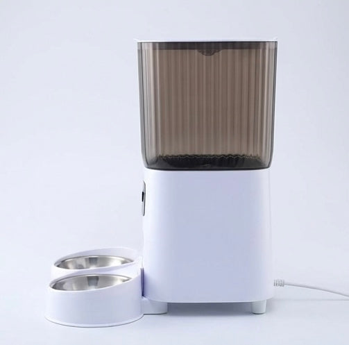 Distributeur automatique chat 5L – double gamelle, WiFi & caméra