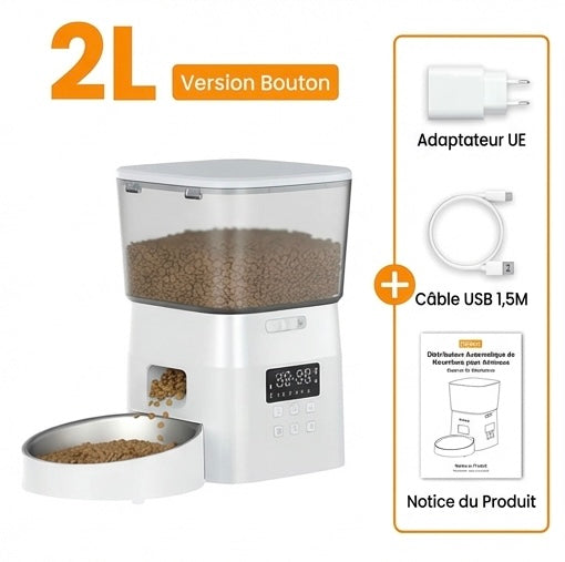Distributeur automatique chat 2L – sans WiFi, simple & fiable