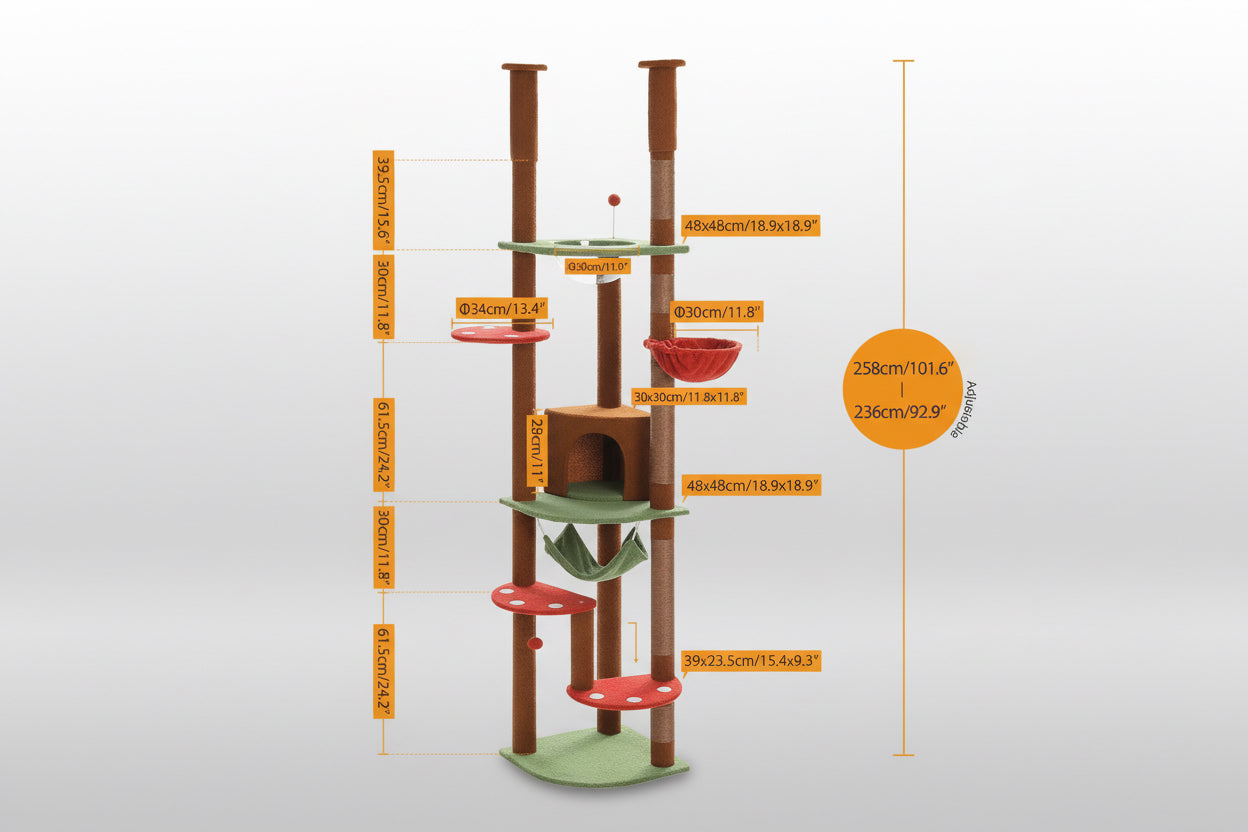 XL Cat Tree 236-258cm