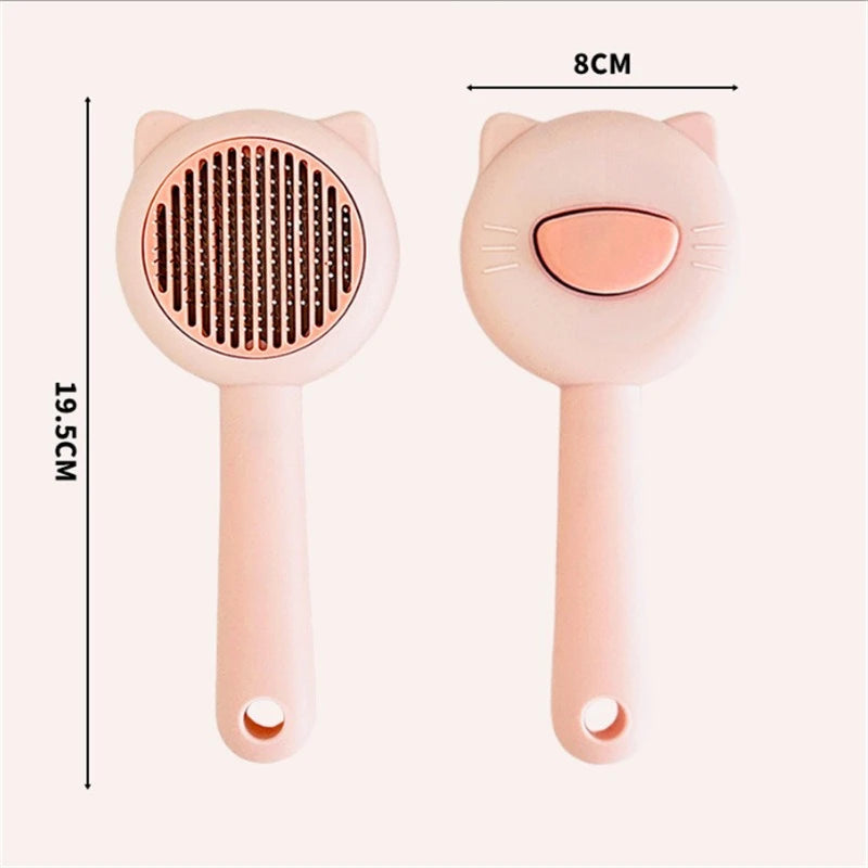 Brosse massage pour chat avec oreilles de chat décoratives