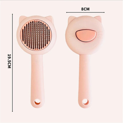 Brosse massage pour chat avec oreilles de chat décoratives