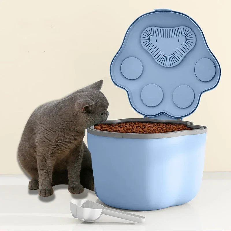 Großer Katzenfutterbehälter – luftdicht und feuchtigkeitsbeständig mit Deckel