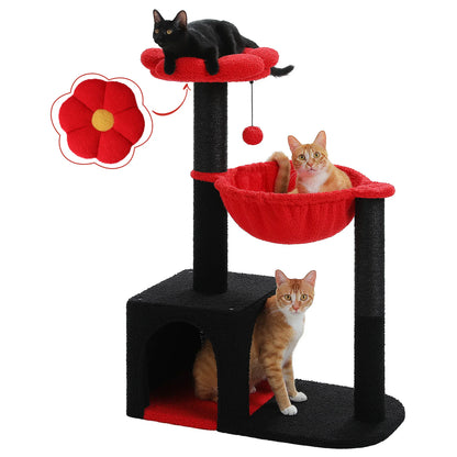 Arbre à chat fleur avec hamac