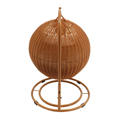 Handgeflochtene Katzenschaukel aus Rattan