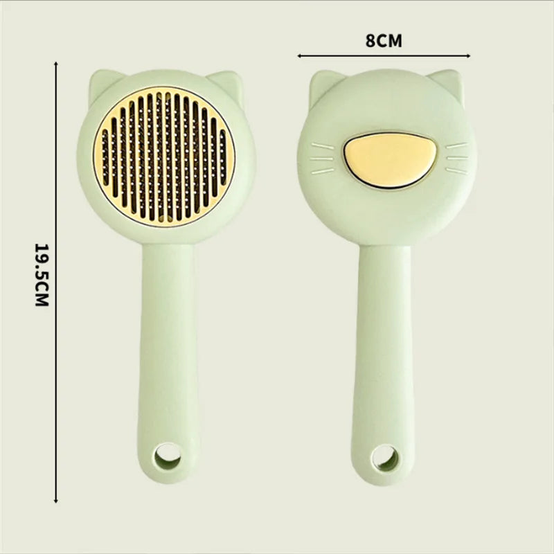 Brosse massage pour chat avec oreilles de chat décoratives