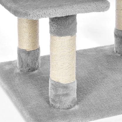 Arbre à chat 100 cm — 7 griffoirs, maison 3 portes et hamac
