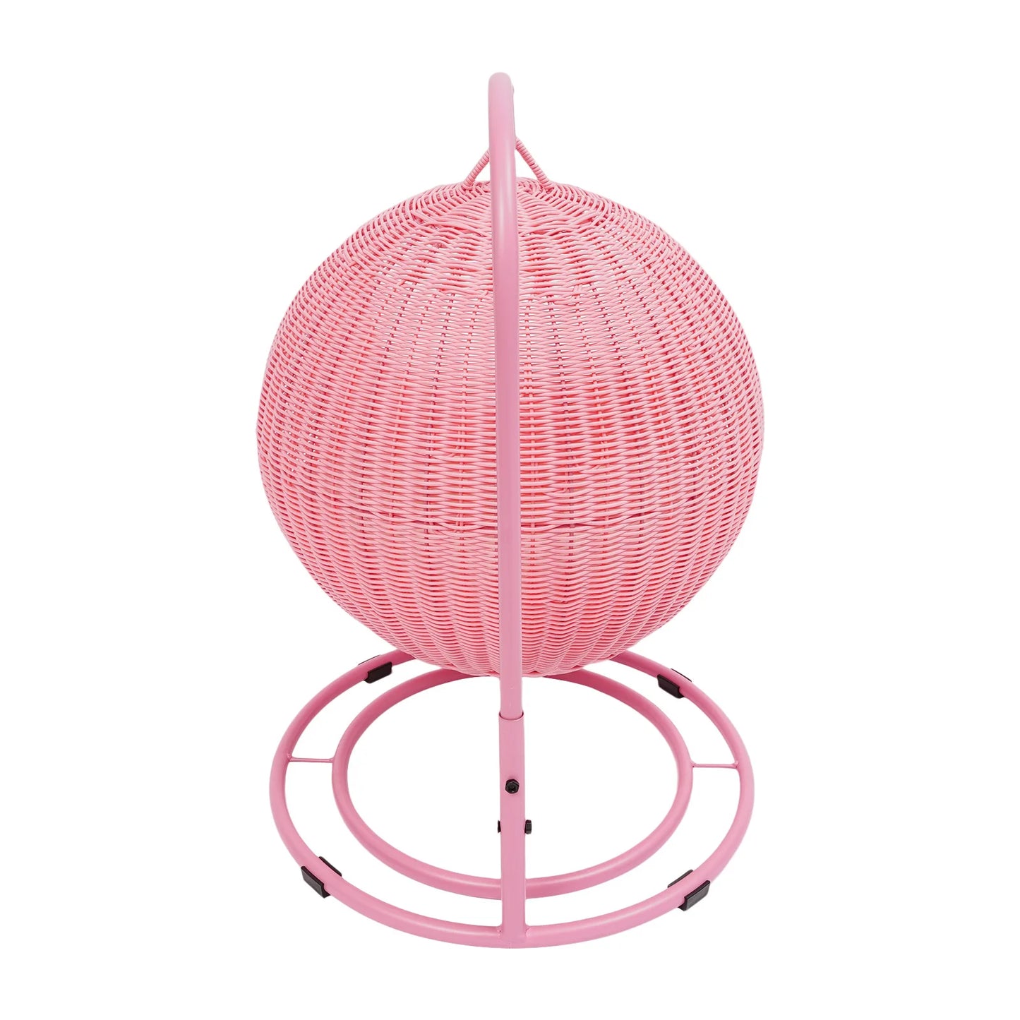 Handgeflochtene Katzenschaukel aus Rattan