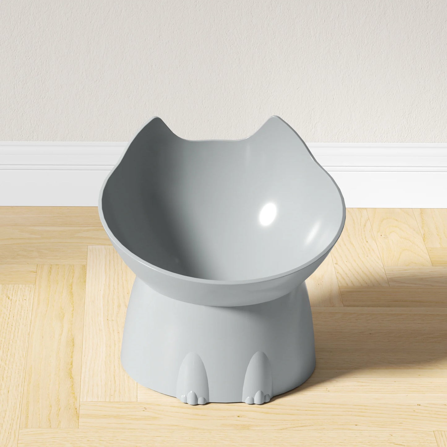 Gamelle Chat Surélevée Anti-Basculement - Bord Incliné Protection Cervicale 5 Couleurs