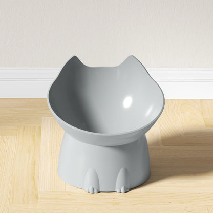 Gamelle Chat Surélevée Anti-Basculement - Bord Incliné Protection Cervicale 5 Couleurs