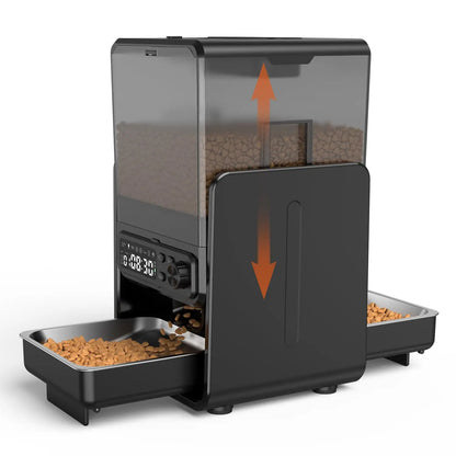 Distributeur automatique double gamelle – 5L, WiFi & batterie 45j