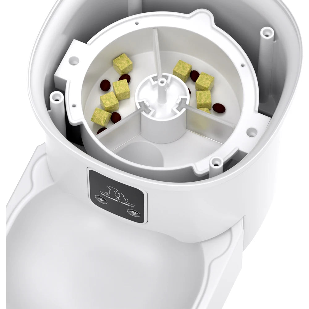 Distributeur automatique chat 4L – WiFi, caméra & friandises