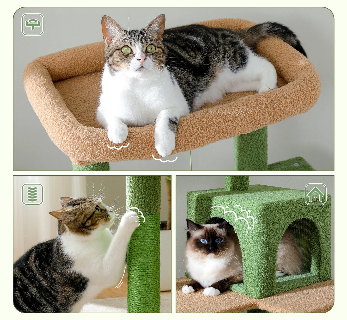 XXL Cactus Cat Tree – 6 levels