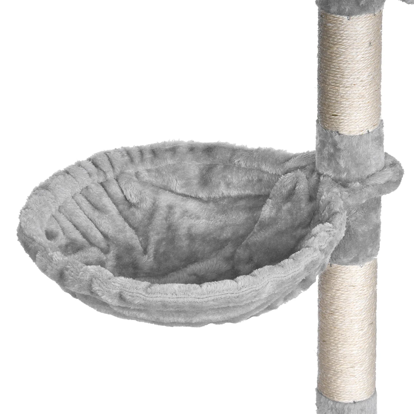 Arbre à chat 100 cm — 7 griffoirs, maison 3 portes et hamac