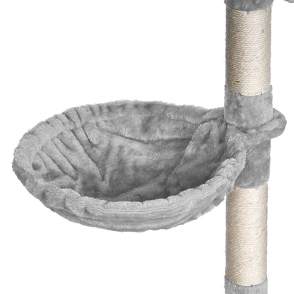 Arbre à chat 100 cm — 7 griffoirs, maison 3 portes et hamac