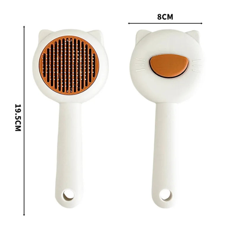 Brosse massage pour chat avec oreilles de chat décoratives