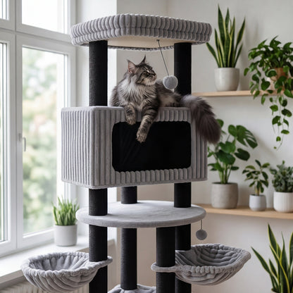L'Himalaya — Arbre à Chat XXL 213 cm Grands Chats & Multi-Chats