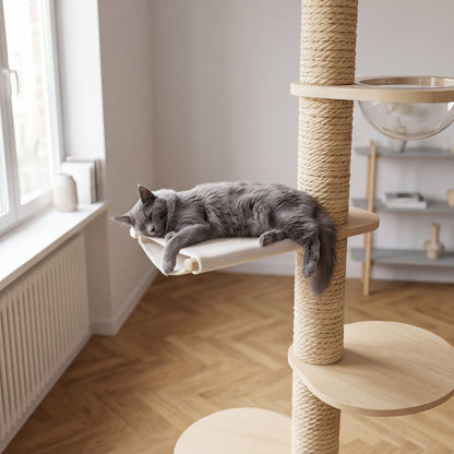 Arbre à chat bois massif – sol-plafond 271-305 cm