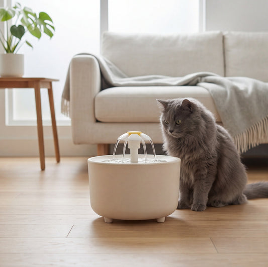 Fontaine à eau chat 1,2L – 3 vitesses & filtre