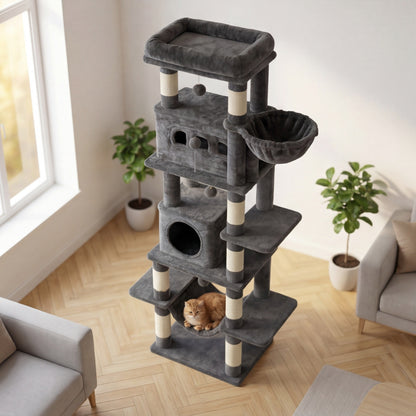 Arbre à chat XXL – 170 cm spécial Maine Coon