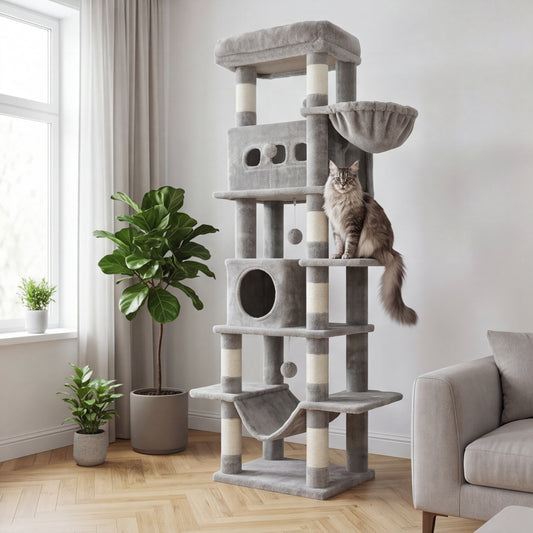 Arbre à chat XXL – 170 cm spécial Maine Coon