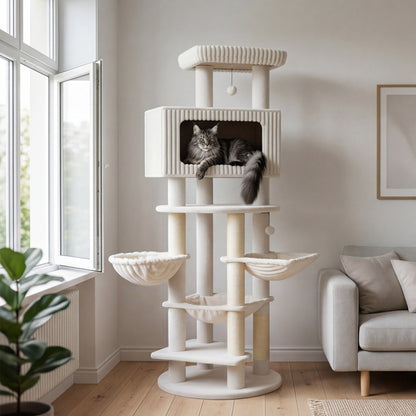 L'Himalaya — Arbre à Chat XXL 213 cm Grands Chats & Multi-Chats