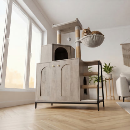 Furniture with cat tree - 121 cm
