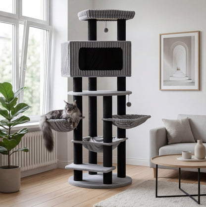 L'Himalaya — Arbre à Chat XXL 213 cm Grands Chats & Multi-Chats