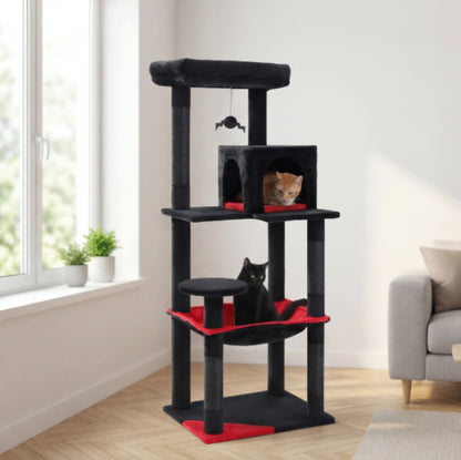 143cm cat tree with large XXL hammock