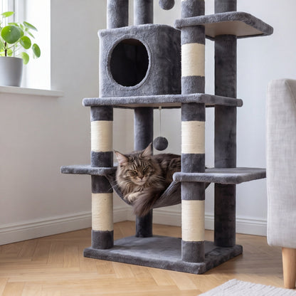 Arbre à chat XXL – 170 cm spécial Maine Coon