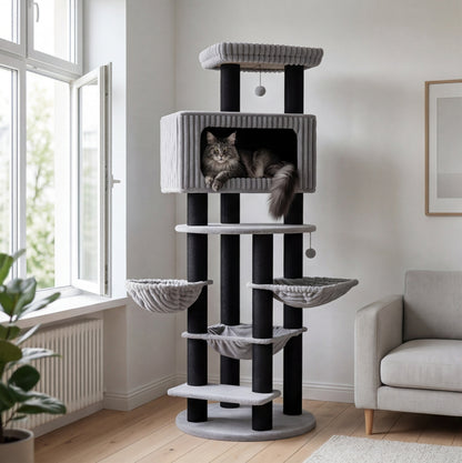 L'Himalaya — Arbre à Chat XXL 213 cm Grands Chats & Multi-Chats