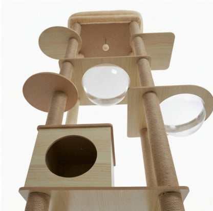 Arbre à chat géant 180cm beige