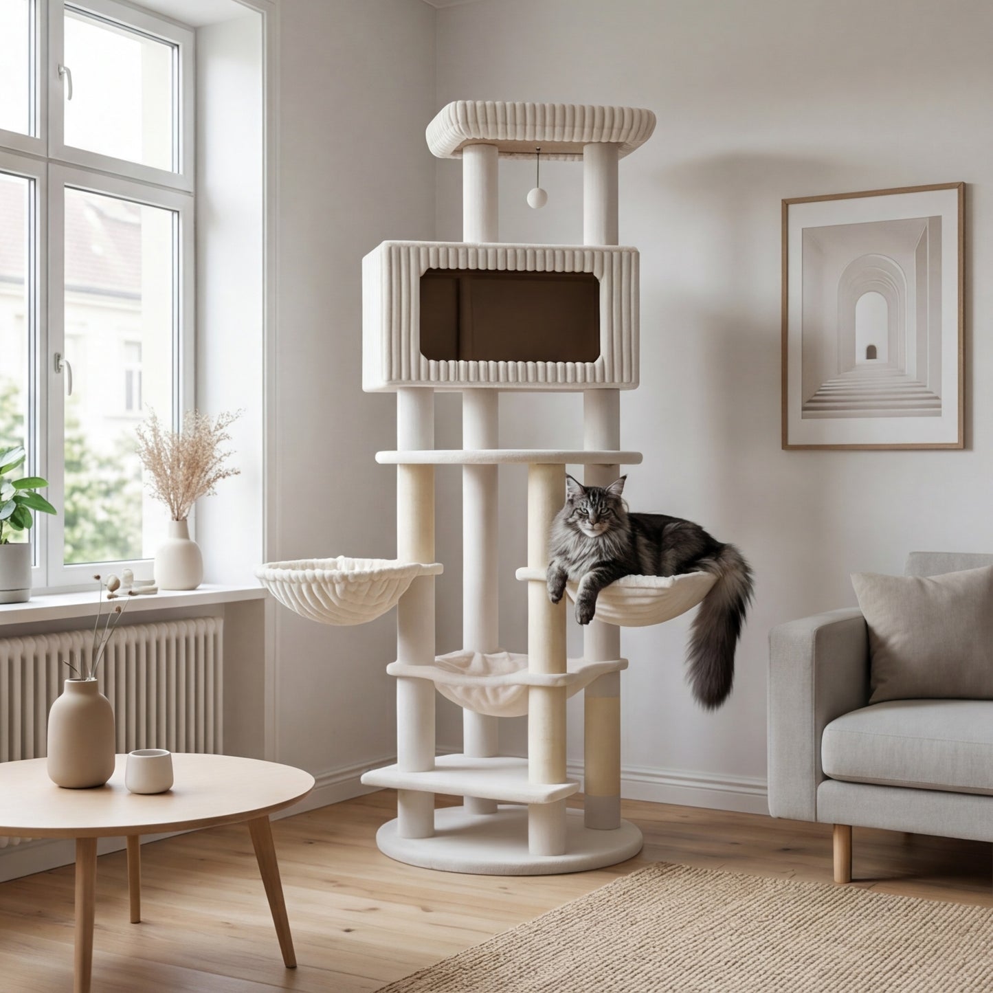 L'Himalaya — Arbre à Chat XXL 213 cm Grands Chats & Multi-Chats