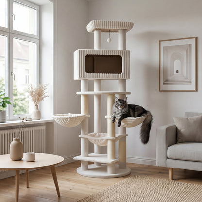 L'Himalaya — Arbre à Chat XXL 213 cm Grands Chats & Multi-Chats
